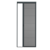 Plissehor deur Excellent 96x245cm antraciet