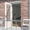 Rolhor deur Basic 105x205cm wit