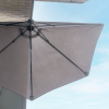 Balkonparasol half rond