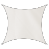 Schaduwdoek Como polyester 3.6m vierkant wit