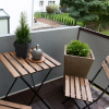 Livn balkonscherm Polyester grijs 90x500cm