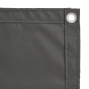 Livn balkonscherm Polyester grijs 90x500cm