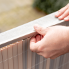 Balkonscherm PVC stone wash 90x300 cm