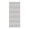 Deurgordijn Cord alu rail zwart/grijs 230x100cm 