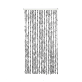 Deurgordijn Chenille grijs/d.gr 100x230cm