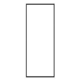 Livn opbouwkader 130x260cm antraciet