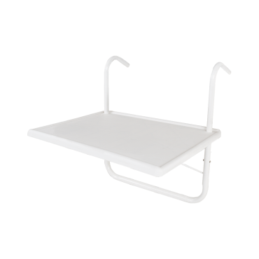 Balkontafel vierkant wit