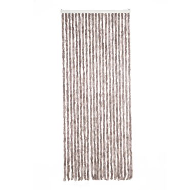 Deurgordijn Chenille taupe 90x220cm