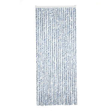 Deurgordijn Chenille blauw 90x220cm