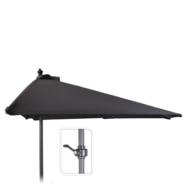 Livn balkonparasol half rond