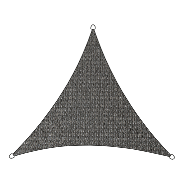 Schaduwdoek Iseo HDPE 5m driehoek antraciet