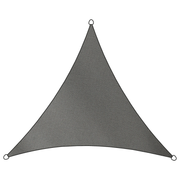 Schaduwdoek Como polyester 3.6m driehoek antraciet