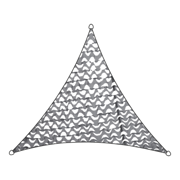 Livn camouflagenet polyester driehoek 3.6m antraciet