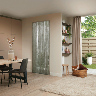 Livn deurgordijn Lines grijs 90x210cm