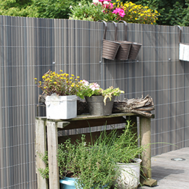Livn balkonscherm PVC stone wash 90x300 cm