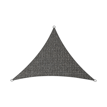 Schaduwdoek Iseo HDPE 3x2.5x2.5m driehoek antraciet