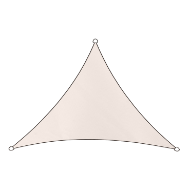 Schaduwdoek Livigno Oxford 3x2.5x2.5m driehoek naturel