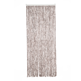 MadeInNature Rideau de Porte Chenille Bicolore, Rideau d'entrée anti