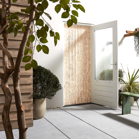 Deurgordijn Chenille beige 100x230cm 2026