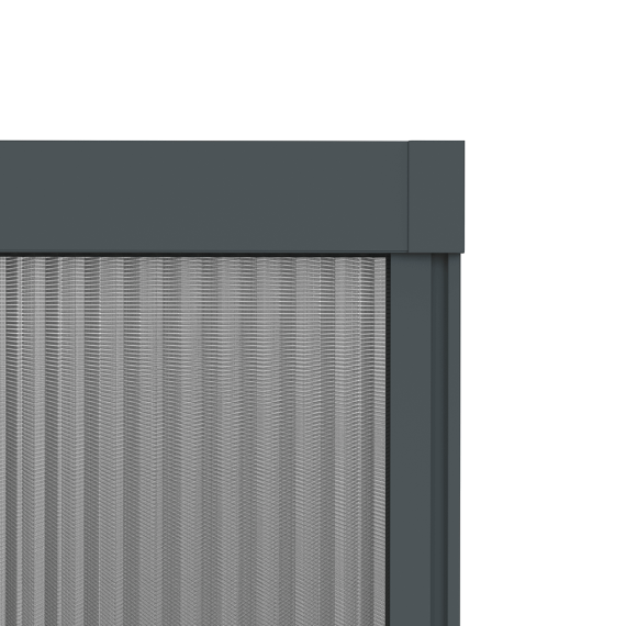 Plissehor deur Excellent 96x245cm antraciet
