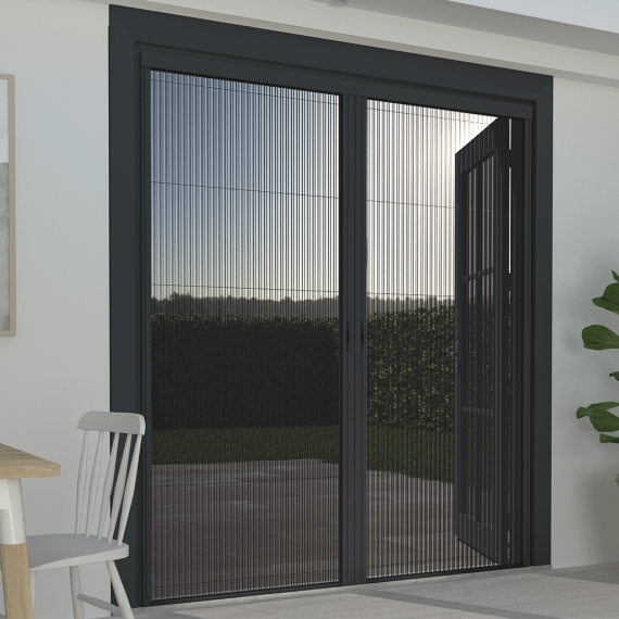 Plissehor deur Excellent 96x245cm antraciet