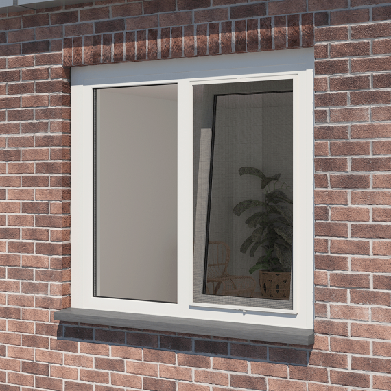 Inzethor raam Plus pollen 80x120cm wit