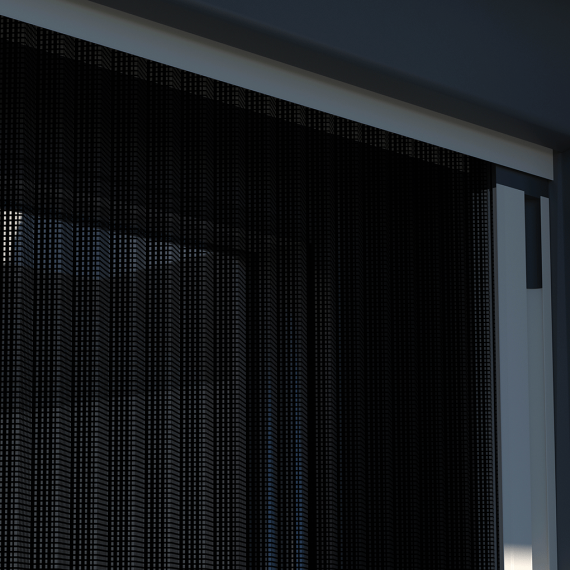 Plissehor deur Plus 150x240cm wit