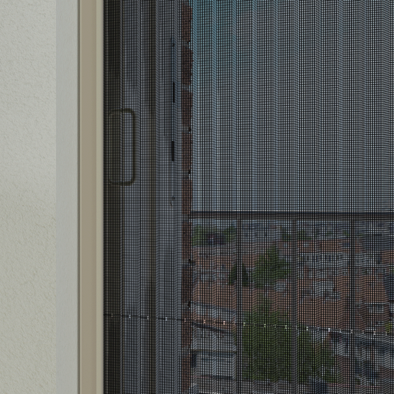 Plissehor deur Basic 100x205cm wit