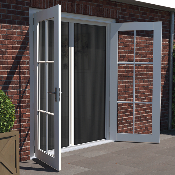 Plissehor deur Excellent 96x206cm wit