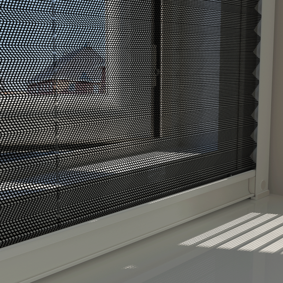 Plissehor raam Plus 80x155cm wit