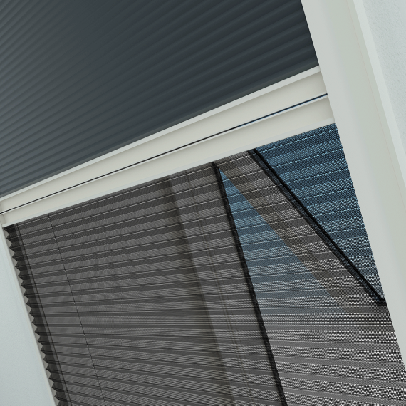 Duoplissehor raam Excellent 78x160cm wit
