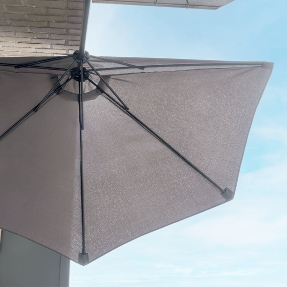 Balkonparasol half rond