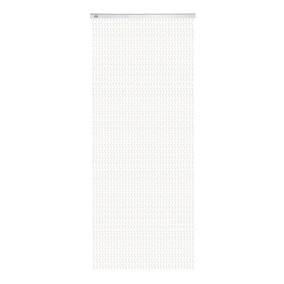 Deurgordijn Twinkle alu rail wit 100x230cm