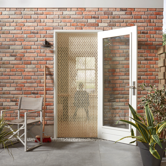 Livn deurgordijn Tube ivoor 90x210cm