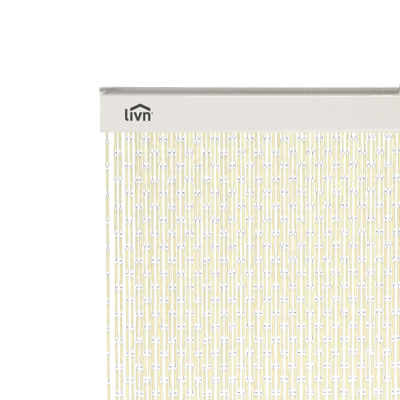 Livn deurgordijn Tube ivoor 90x210cm