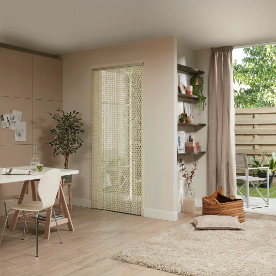 Livn deurgordijn Tube ivoor 90x210cm