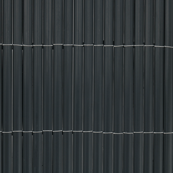 Balkonscherm PVC antraciet 90x300 cm
