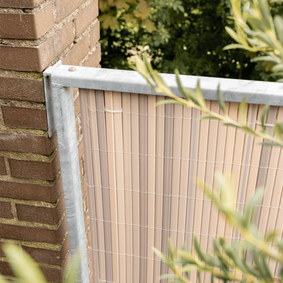 Balkonscherm PVC stone wash 90x300 cm