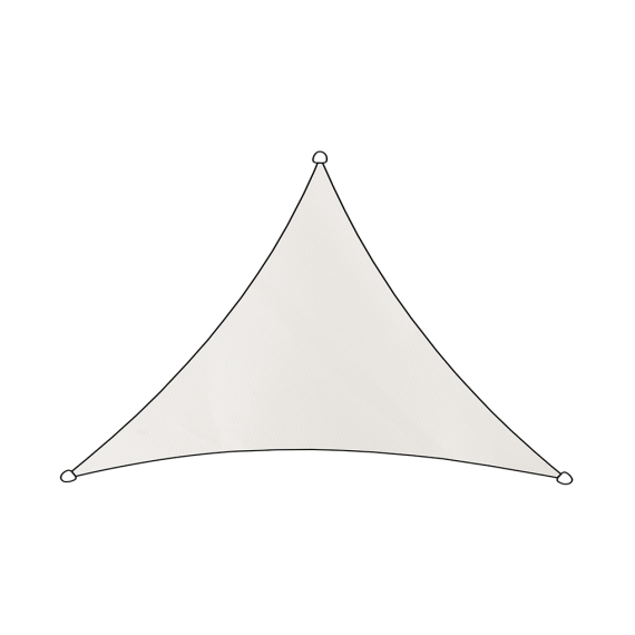 Livn schaduwdoek Como polyester 3x2.5x2.5m driehoek wit