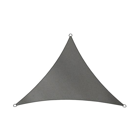 Schaduwdoek Como polyester 3x2.5x2.5m driehoek antraciet