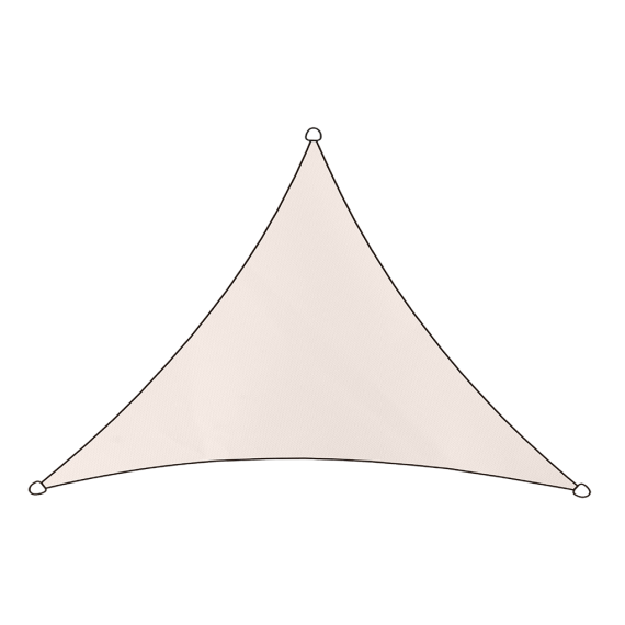 Livn schaduwdoek Livigno Oxford 3x2.5x2.5m driehoek naturel